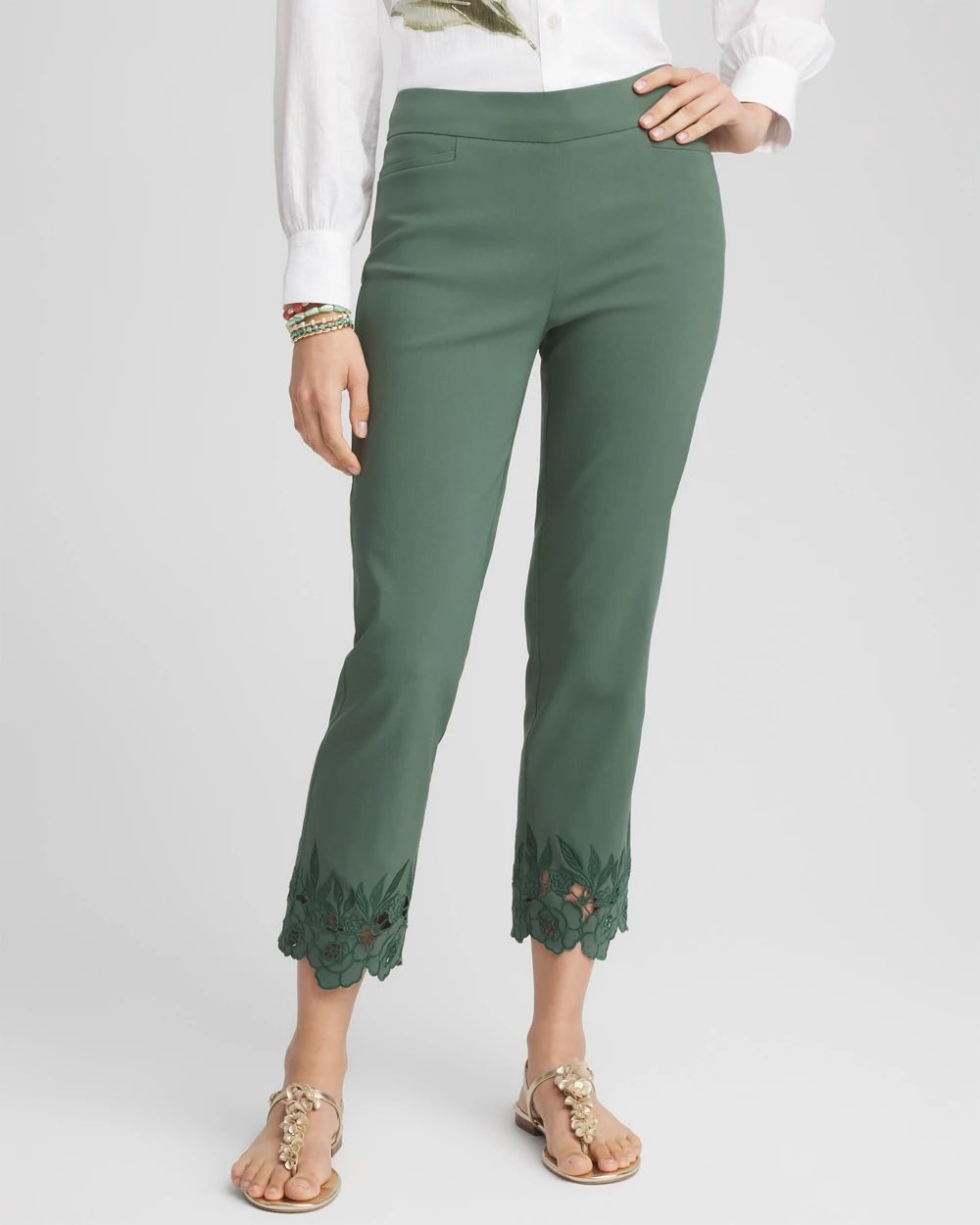 ファッション Pull-On Cutout Brigitte™ Cropped Chico's | Pants パンツ